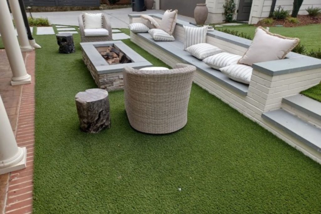 Artificial Grass for Charlotte Homes & Businesses 9 patio with artificial turf
