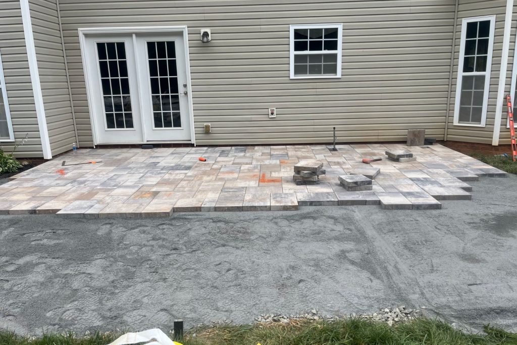 belgrade paver patio laying stone