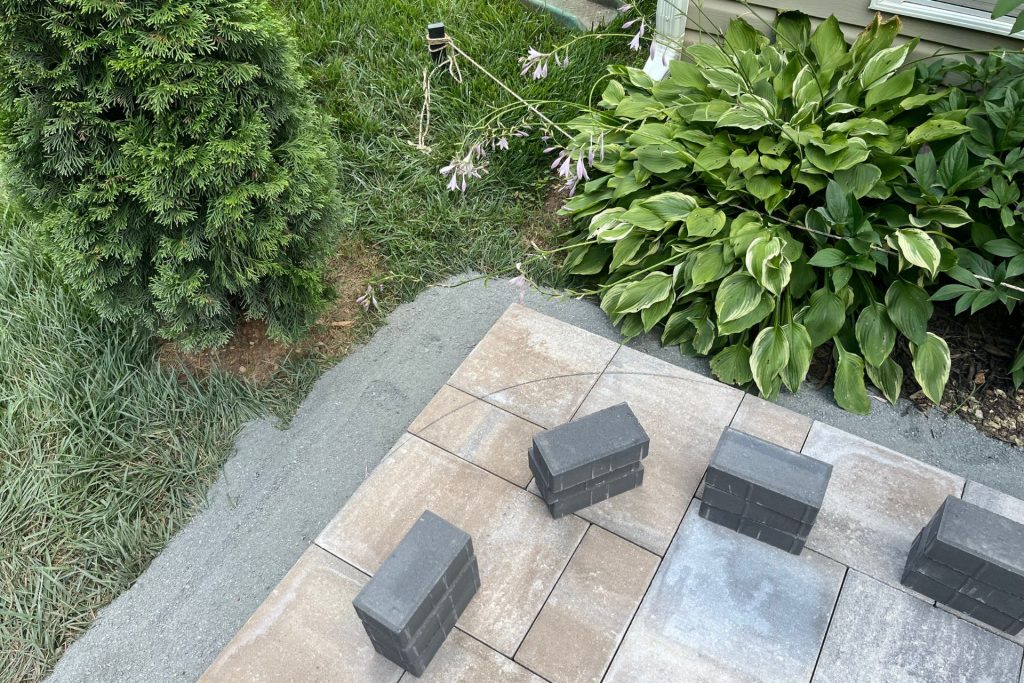 belgrade paver patio curved corners